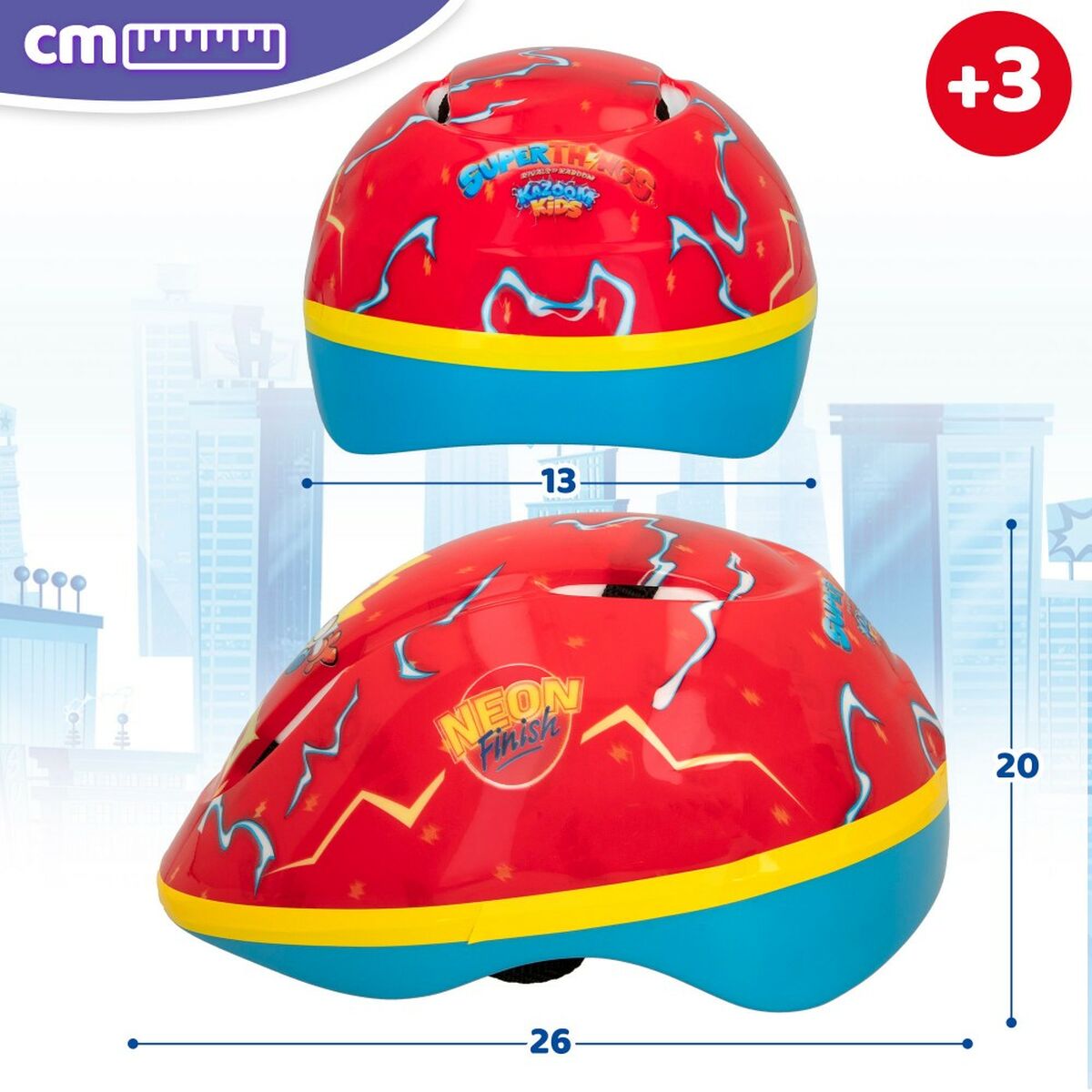 Hjälm för barn SuperThings (4 antal) (52-55 cm) - 4
