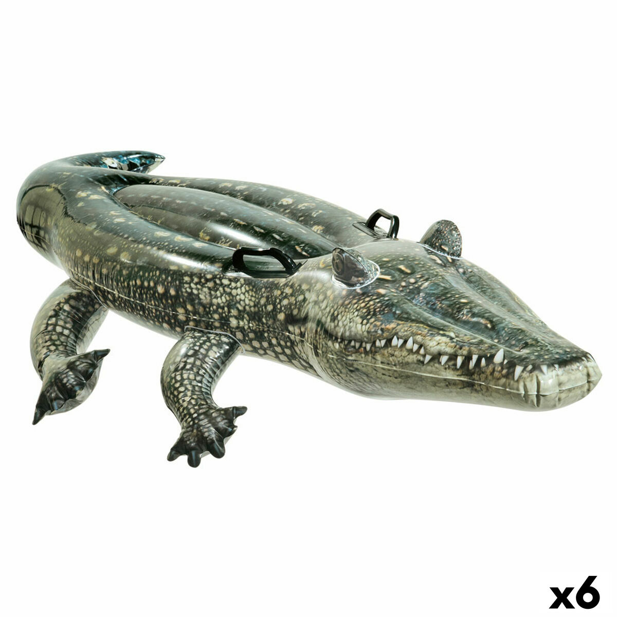 Upplåsbar bassängmadrass Intex Krokodil 86 x 20 x 170 cm (6 antal) - 7