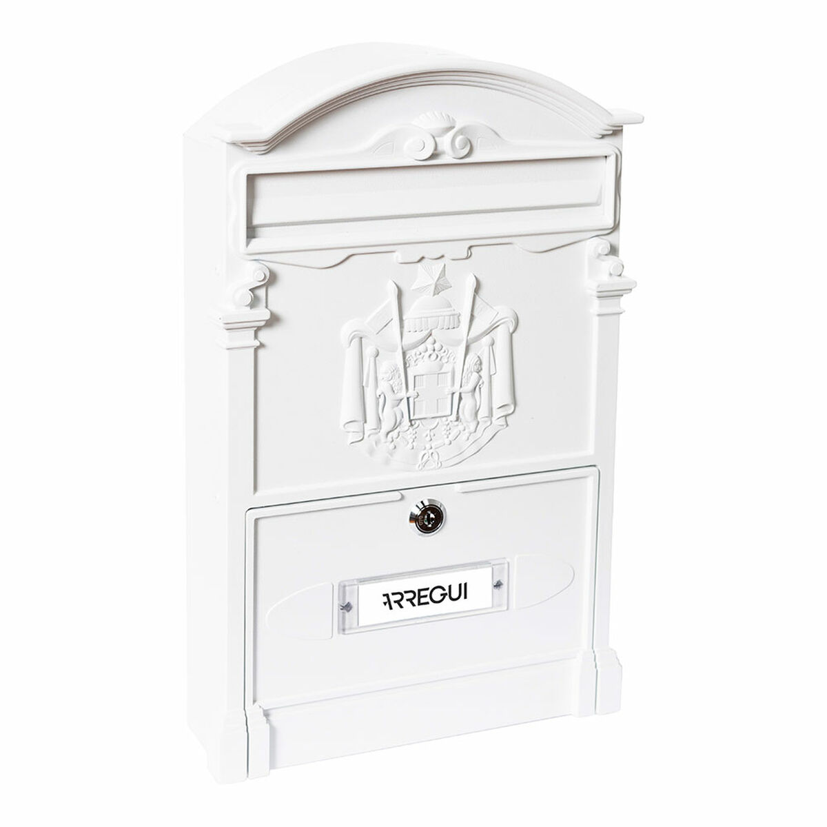 Brevlåda Arregui Vit 26 X 9 X 42 CM Metall Aluminium