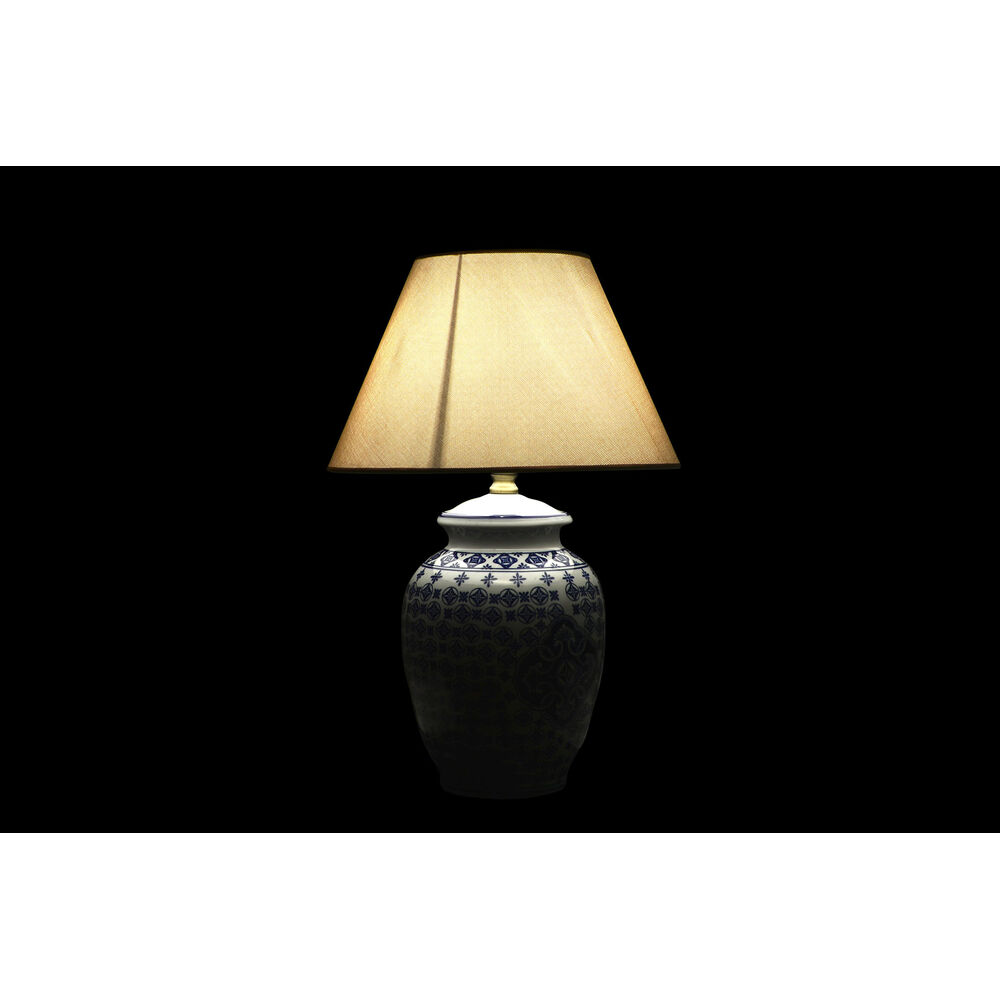 Bordslampa DKD Home Decor Blå Vit Porslin Elefant (40 x 40 x 60 cm) - 2