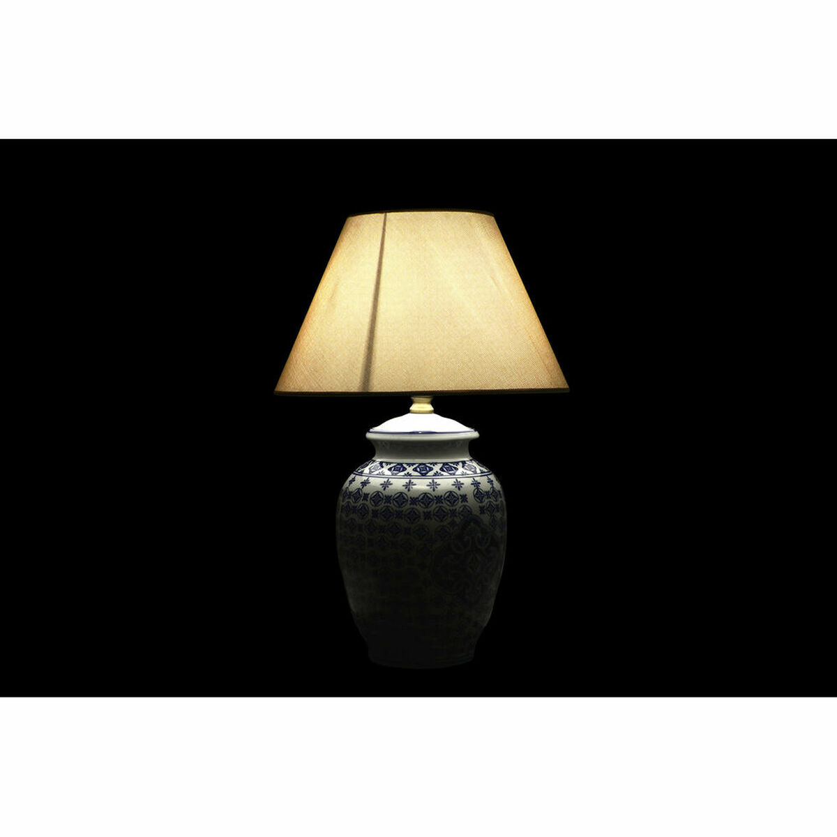 Bordslampa DKD Home Decor Blå Vit Porslin Elefant (40 x 40 x 60 cm) - 4