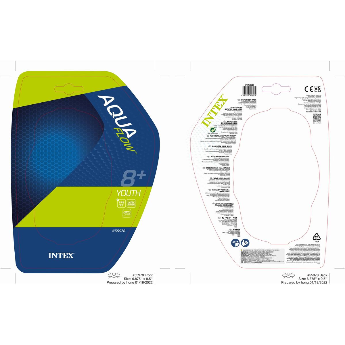 Dykmask WAVE Intex 55978 - 3