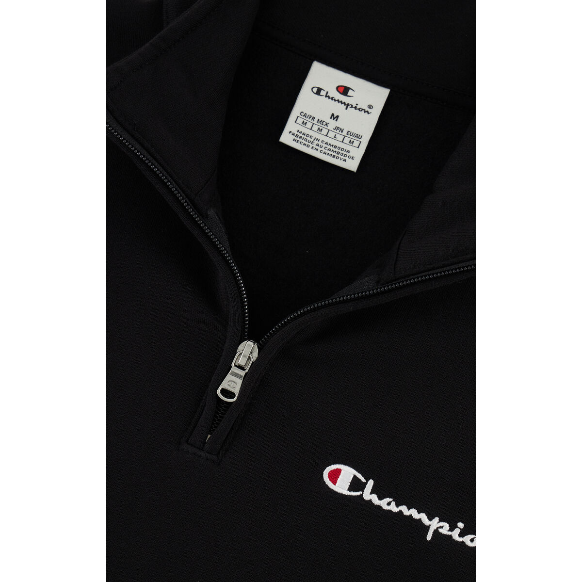 Tränings t-shirt, Vuxen Champion HALF ZIP SWEATSHIRT 220263 NBK Svart - 4