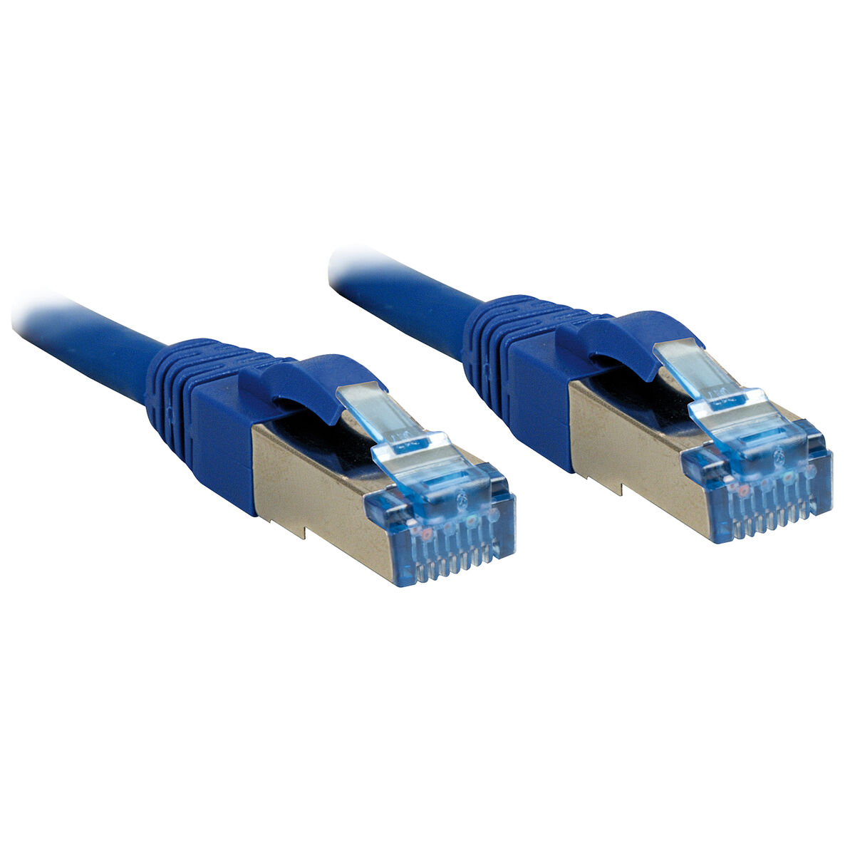 Nätkabel UTP Styv Kategori 6 LINDY 2m Cat.6A S/FTP Blå 2 m (1 antal)