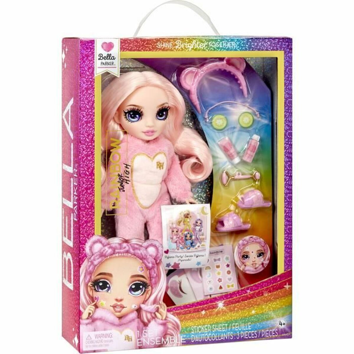 Bebisdocka Rainbow High Pajama Party Bella (Pink) - 3