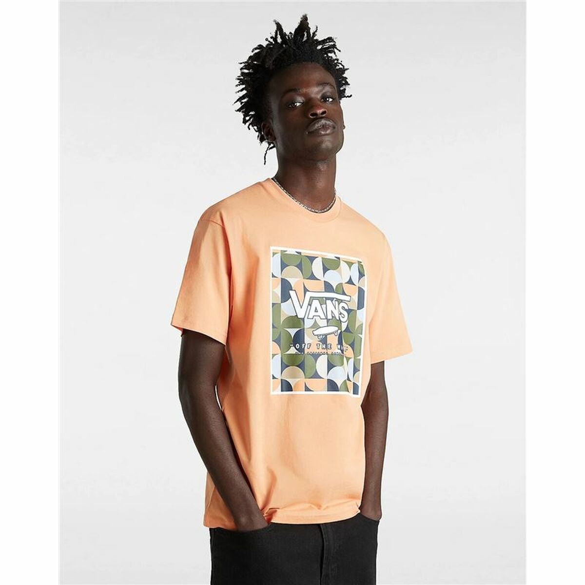 T-shirt med kortärm Herr Vans VN0A5E7YD051 Orange - 3