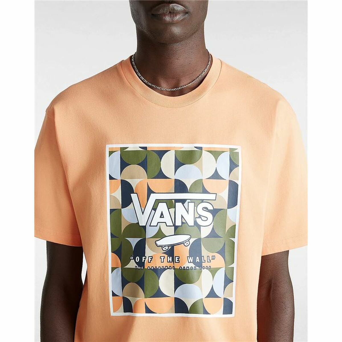T-shirt med kortärm Herr Vans VN0A5E7YD051 Orange - 6