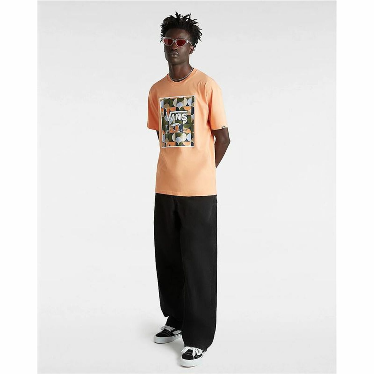 T-shirt med kortärm Herr Vans VN0A5E7YD051 Orange - 5