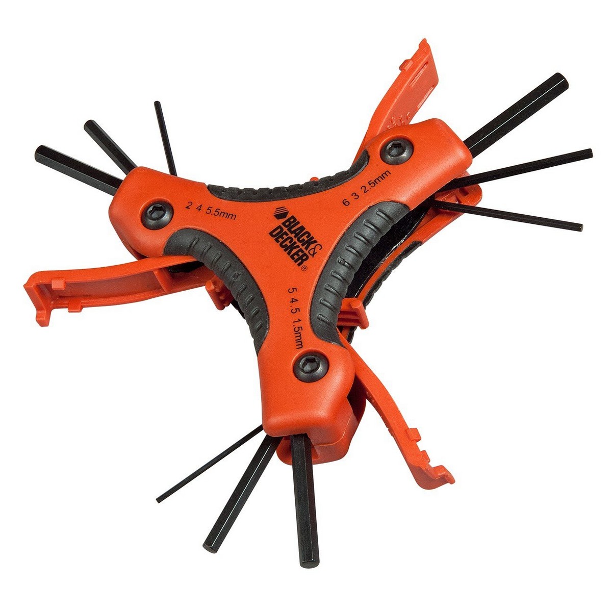 Vikbara insexnycklar Black & Decker bdht0-71628