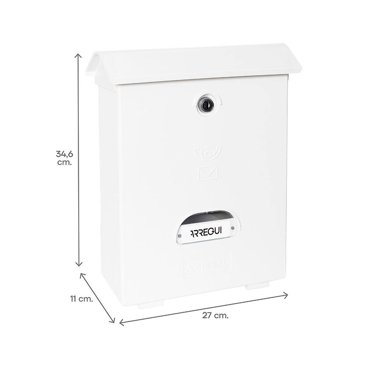 Brevlåda Arregui Vit polystyren Classic 27 X 11 X 34,6 cm - 2