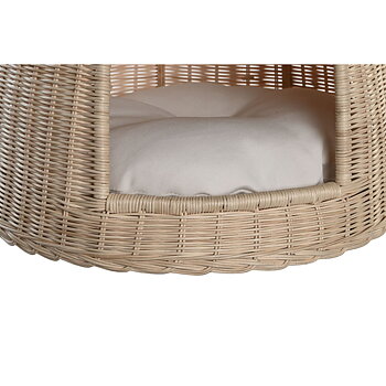 Säng för husdjur DKD Home Decor 45 x 45 x 57 cm Naturell Rattan