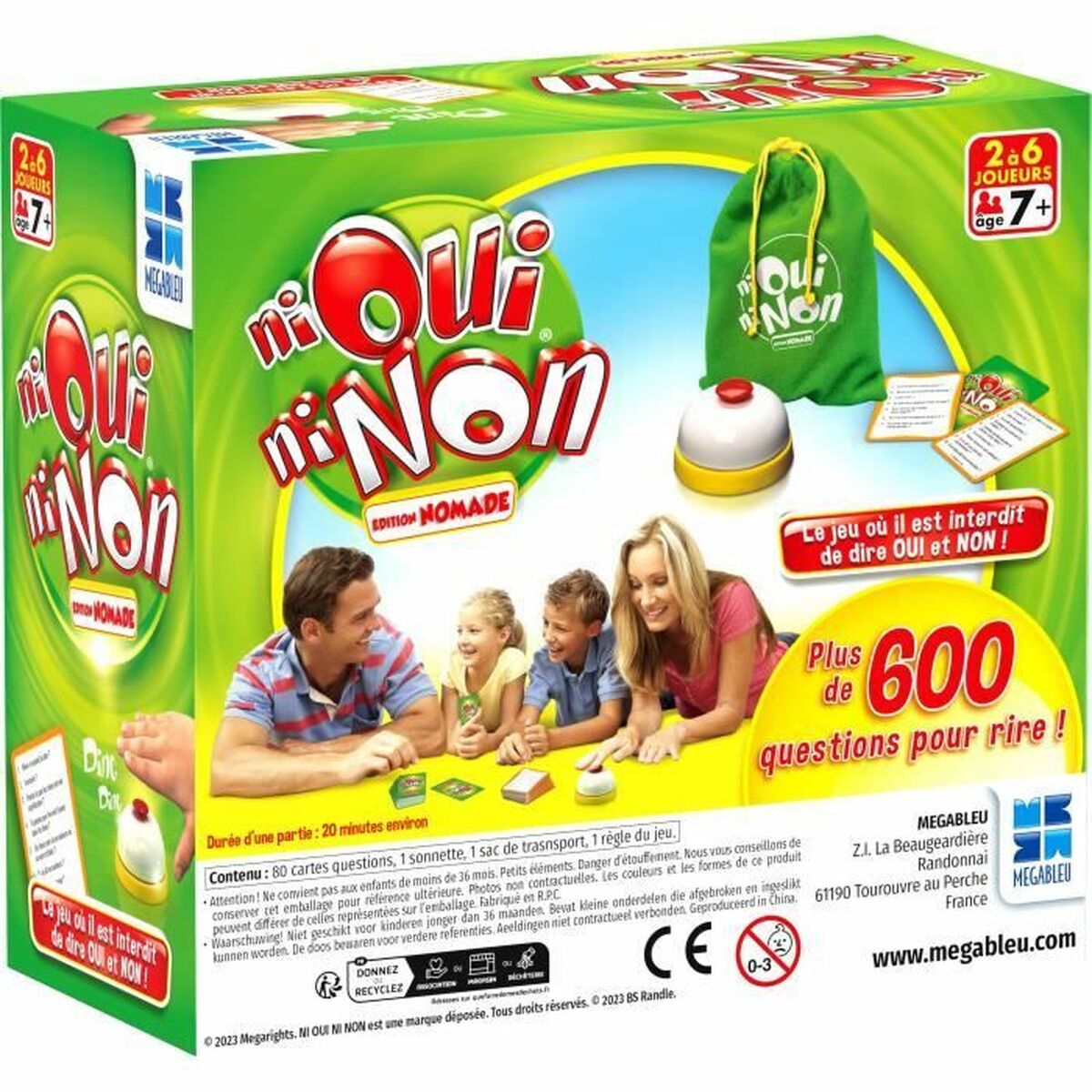 Sällskapsspel Megableu Ni Oui Ni Non (FR) - 2