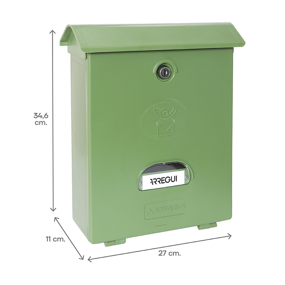 Brevlåda Arregui Grön polystyren Classic 27 X 11 X 34,6 cm - 2