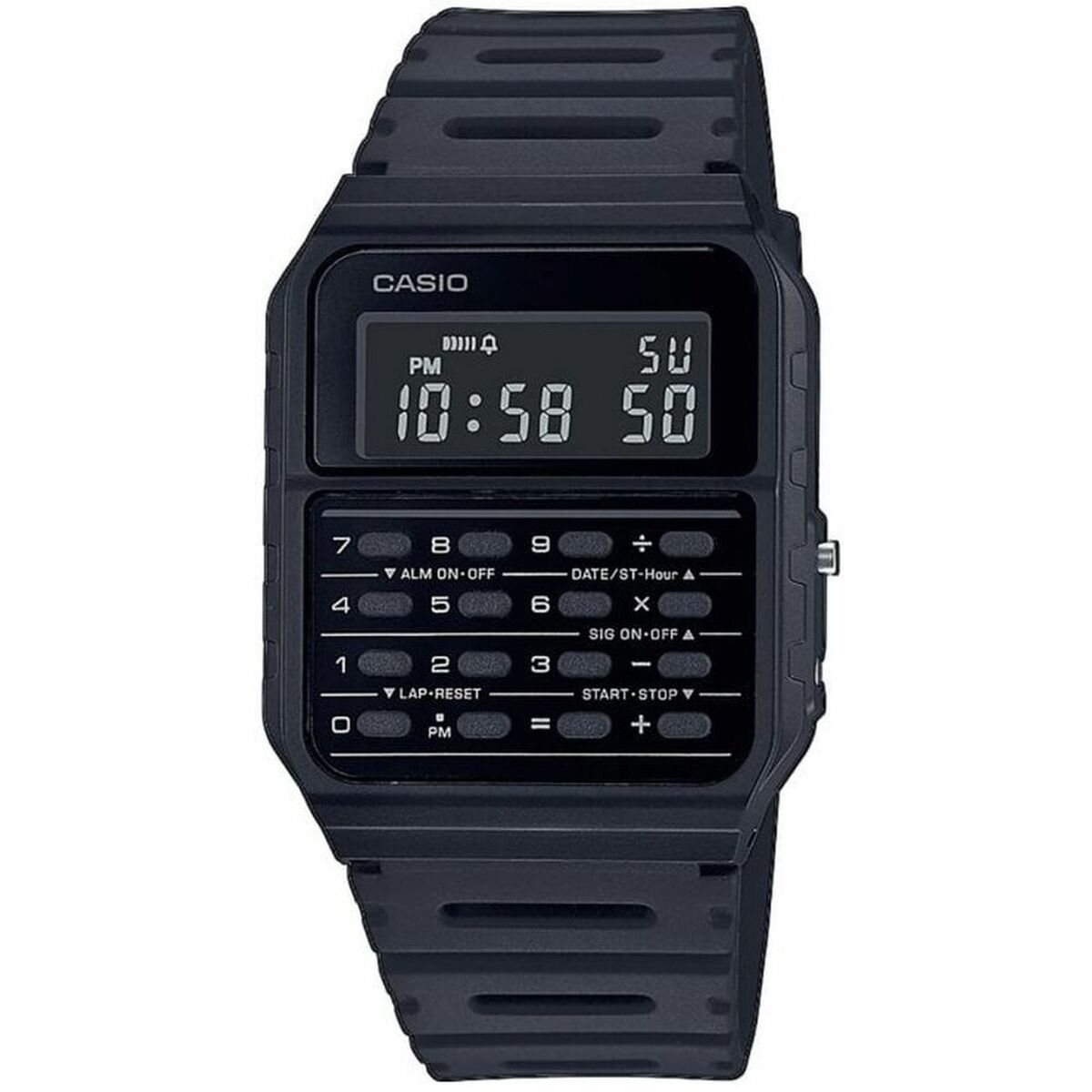 Unisexklocka Casio CALCULATOR Svart - 3