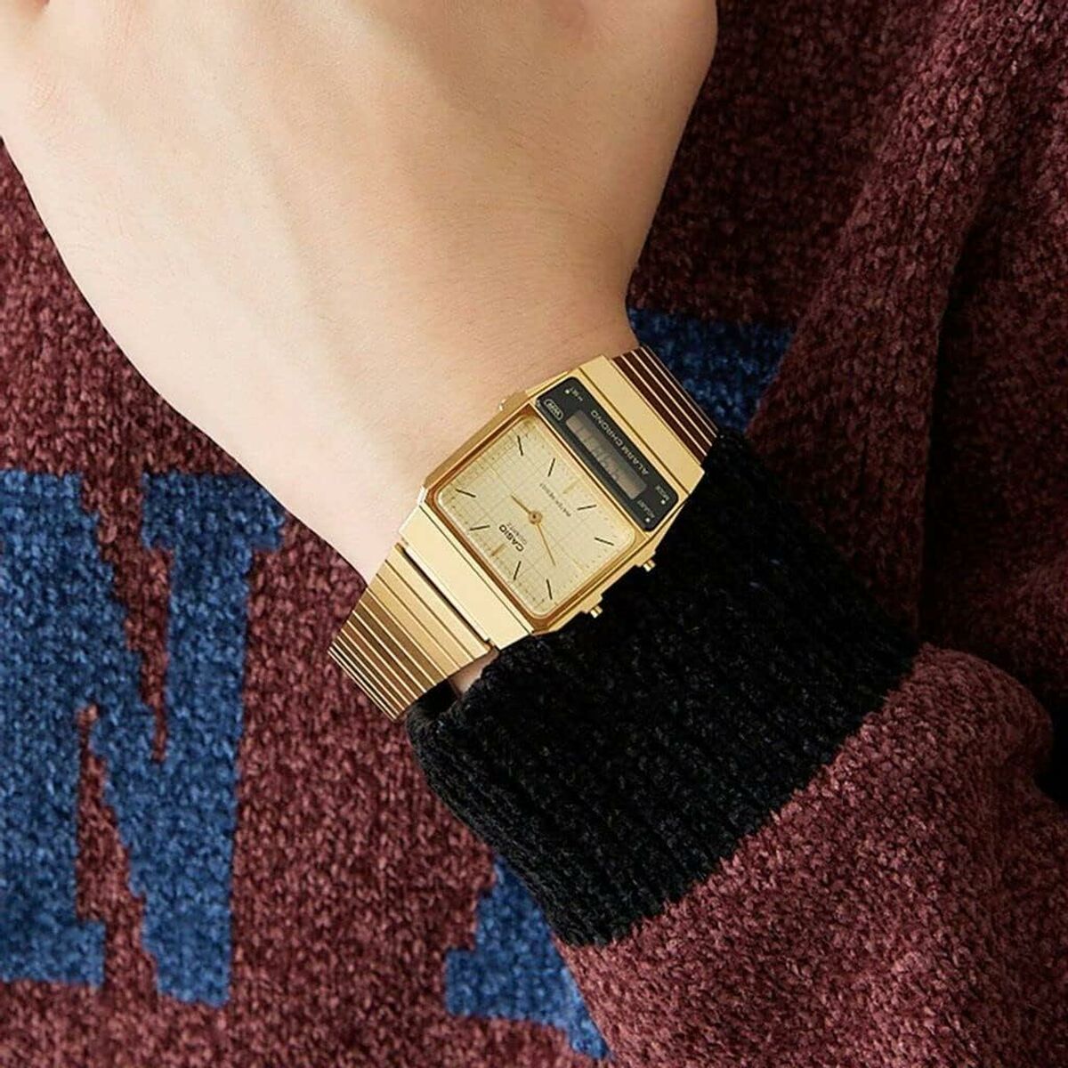 Unisexklocka Casio EDGY COLLECTION RETRO DIAL - GOLD (Ø 40 mm) - 3