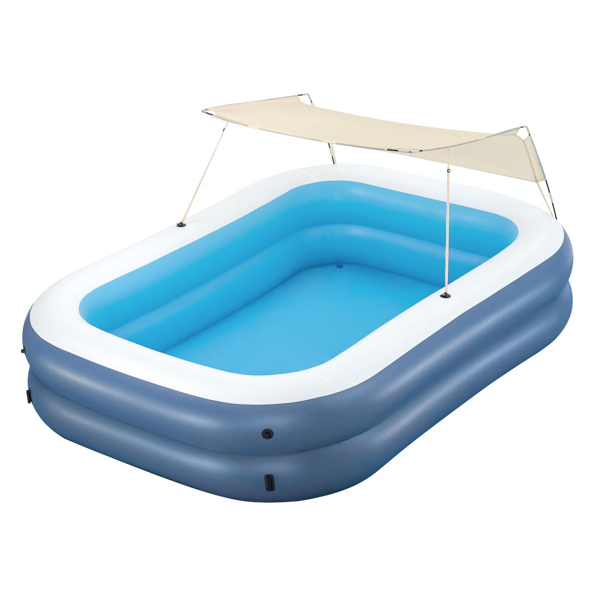 Upplåsbar bassäng Bestway Multicolour 254 x 140 x 178 cm - 2