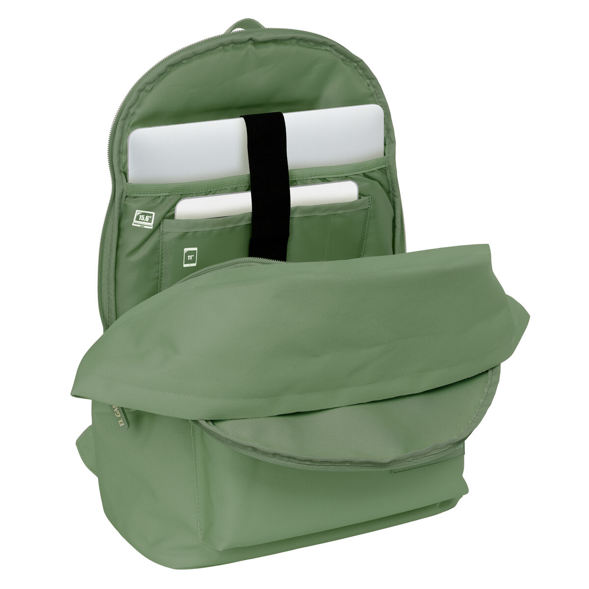 Laptopryggsäck El Ganso +usb el ganso basics Grön 31 x 44 x 18 cm - 2