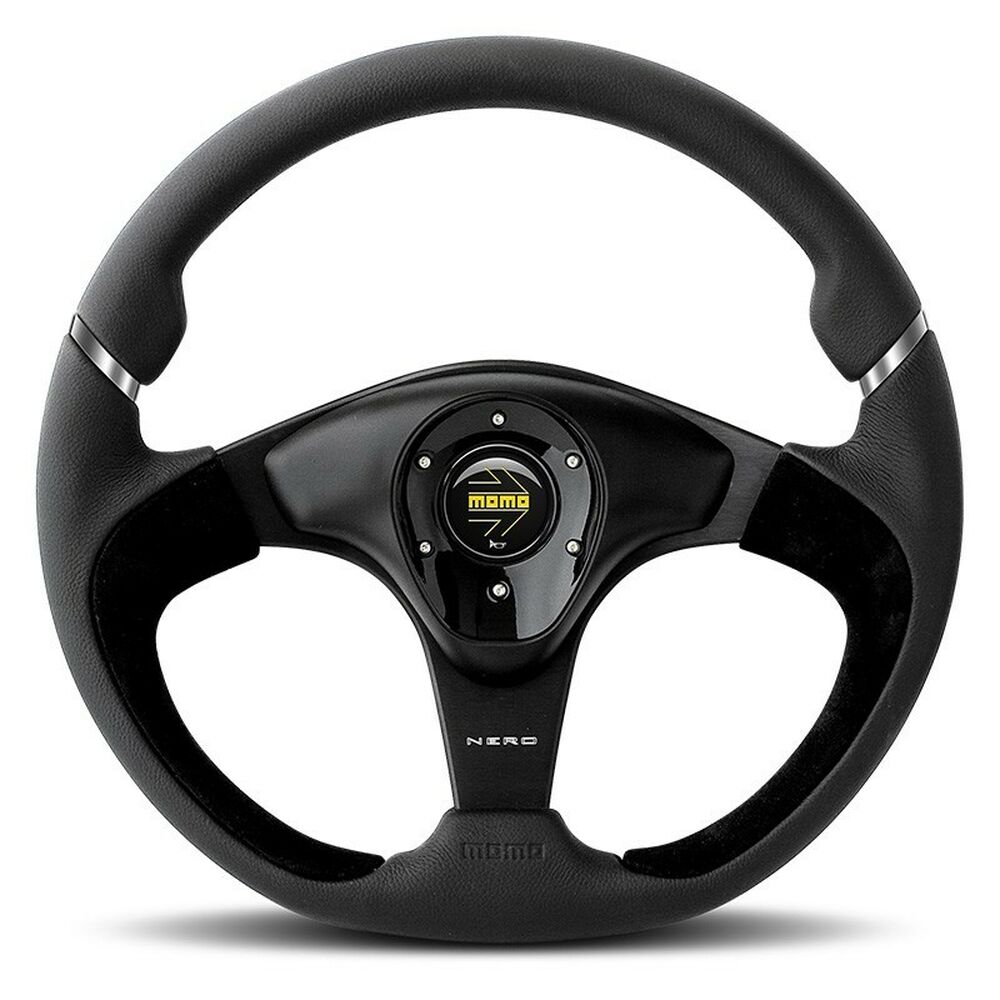 Racing-ratt MOMO NERO Svart Ø 35 cm