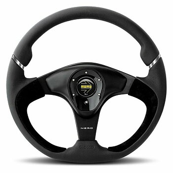 Racing-ratt MOMO NERO Svart Ø 35 cm