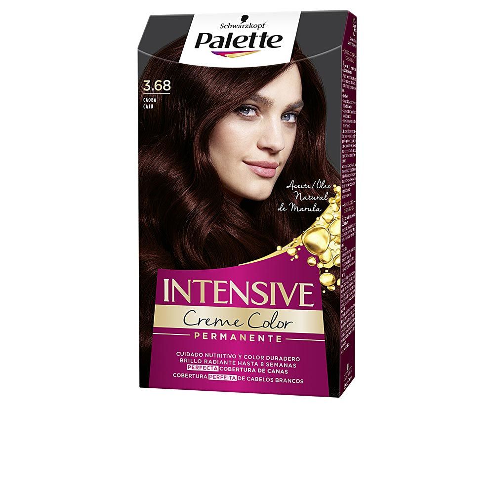 Permanent färg Schwarzkopf Palette Intensive Nº 3.68-Caoba (1 antal) - 2