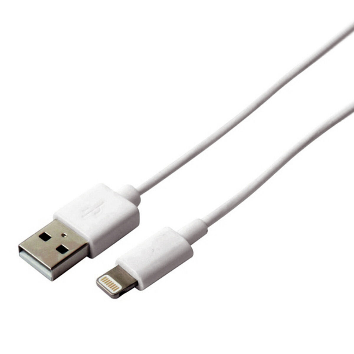 Kabel USB till Lightning KSIX Apple-compatible Vit - 8