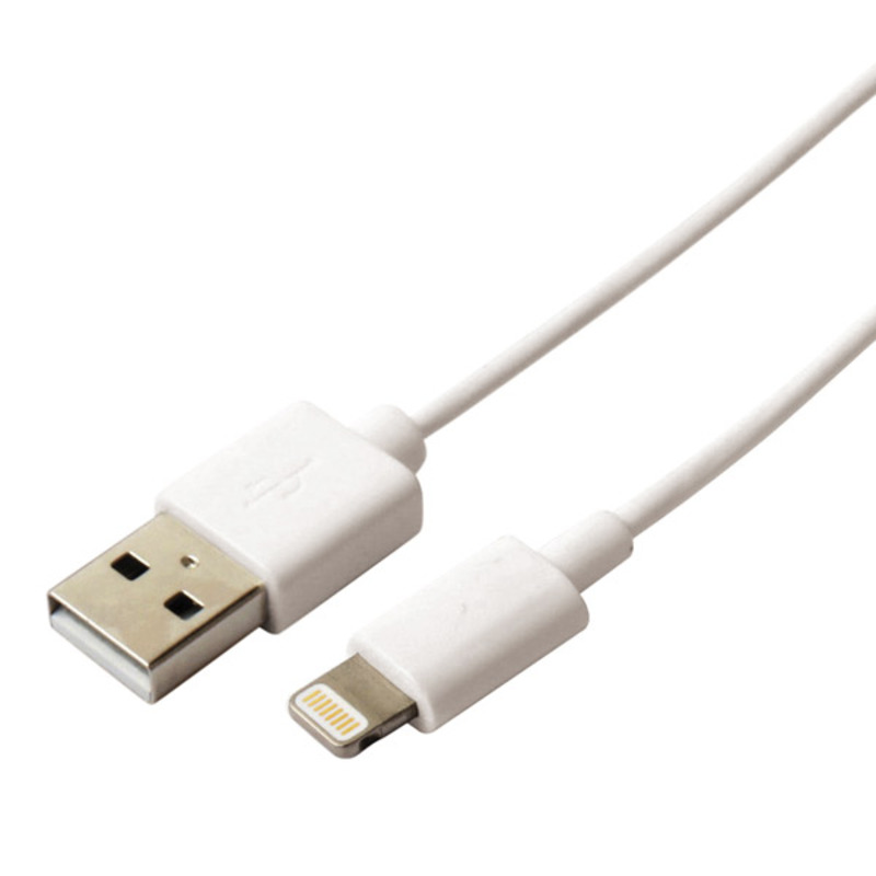 Kabel USB till Lightning KSIX Apple-compatible Vit - 3