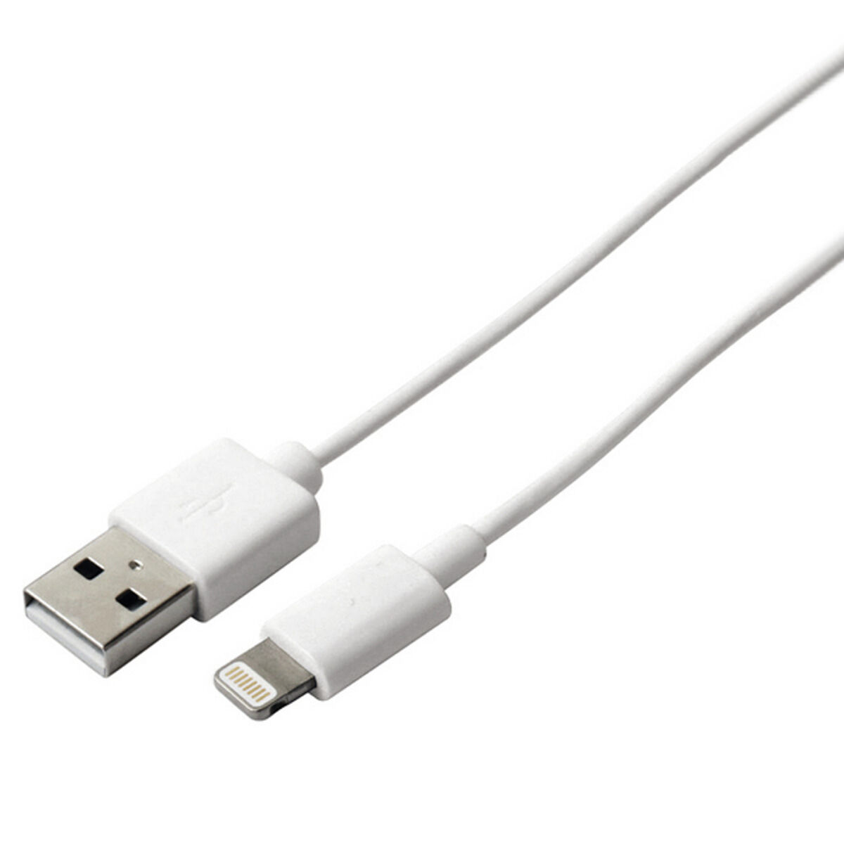 Kabel USB till Lightning KSIX Apple-compatible Vit - 5