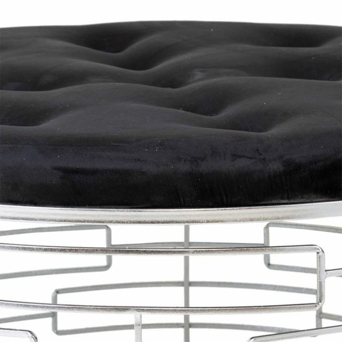 Sittpall Alexandra House Living Guld Metall Badsvamp Trä MDF 91 x 47 x 91 cm - 3