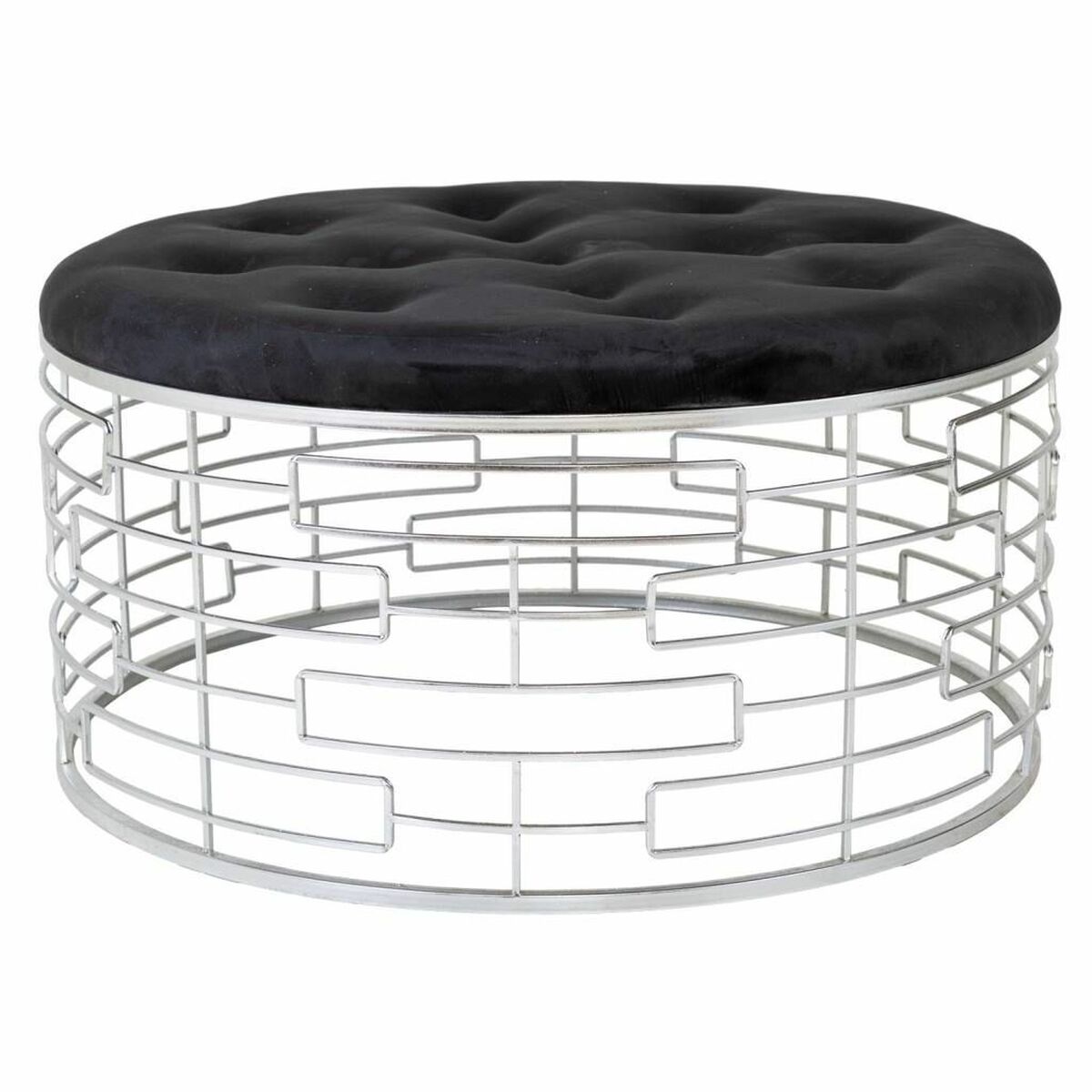 Sittpall Alexandra House Living Guld Metall Badsvamp Trä MDF 91 x 47 x 91 cm