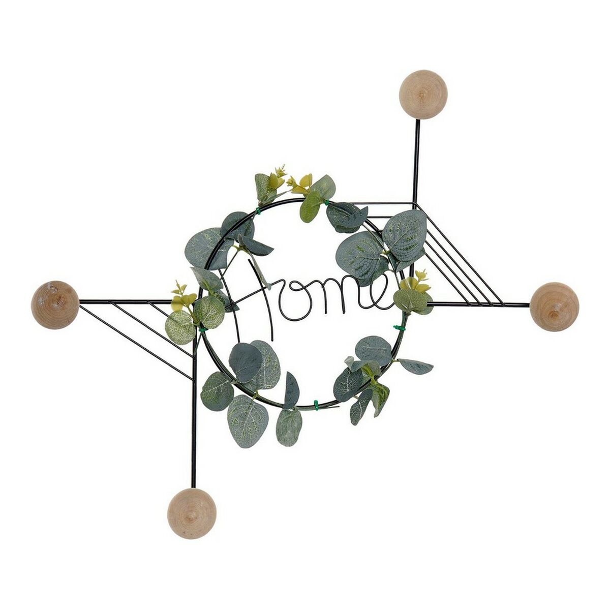 Väggmonterad rockhängare DKD Home Decor 8424001734528 Metall 43 x 4,5 x 36 cm - 4