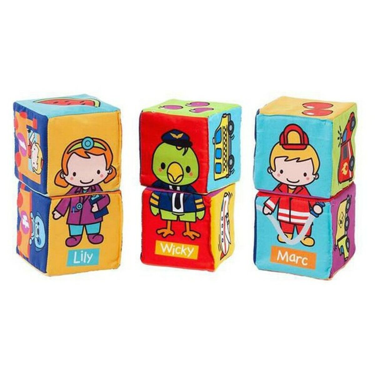 Mjuka klossar hjälper lärandet Moltó (6 pcs) - 4