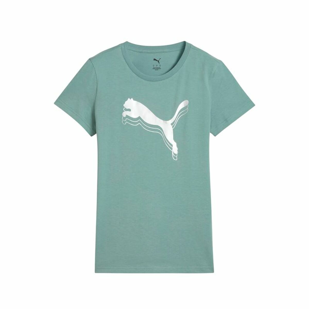 T-shirt med kortärm Dam Puma Essentials MetallicGreen Moonetalli