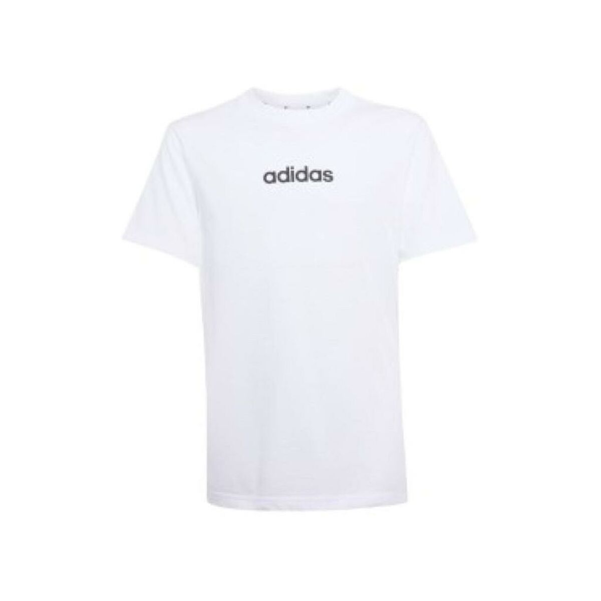 Barn T-shirt med kortärm Adidas J LIN TEE 160 JC9747 Vit