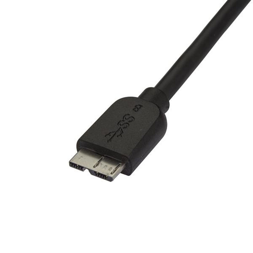 USB-kabel till mikro-USB Startech USB3AUB2MS Svart - 2