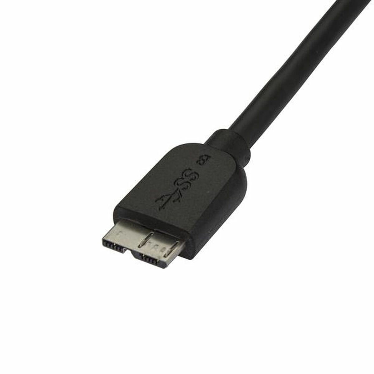 USB-kabel till mikro-USB Startech USB3AUB2MS Svart - 5
