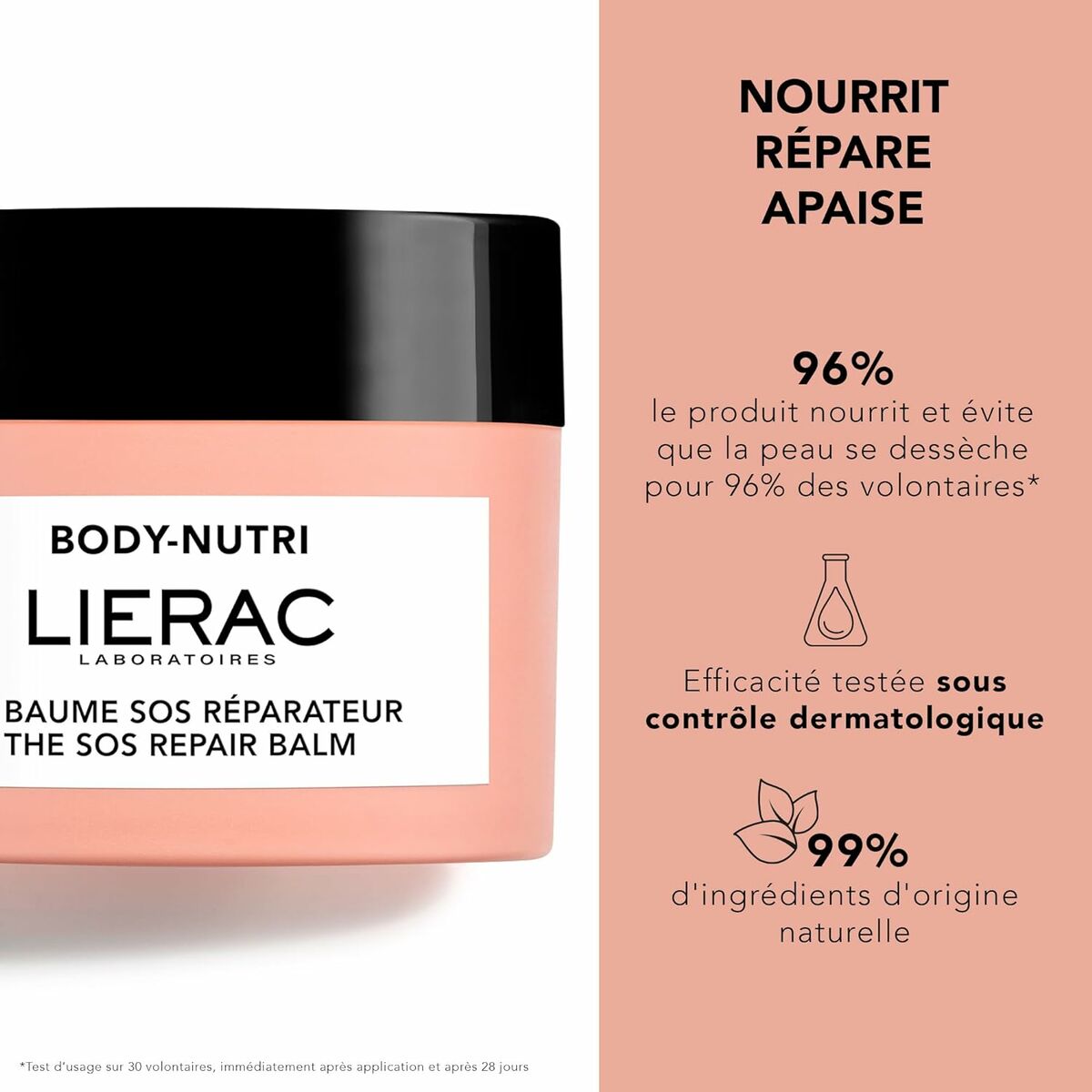 Reparerande hårbalsam Lierac BODY-NUTRI - 2