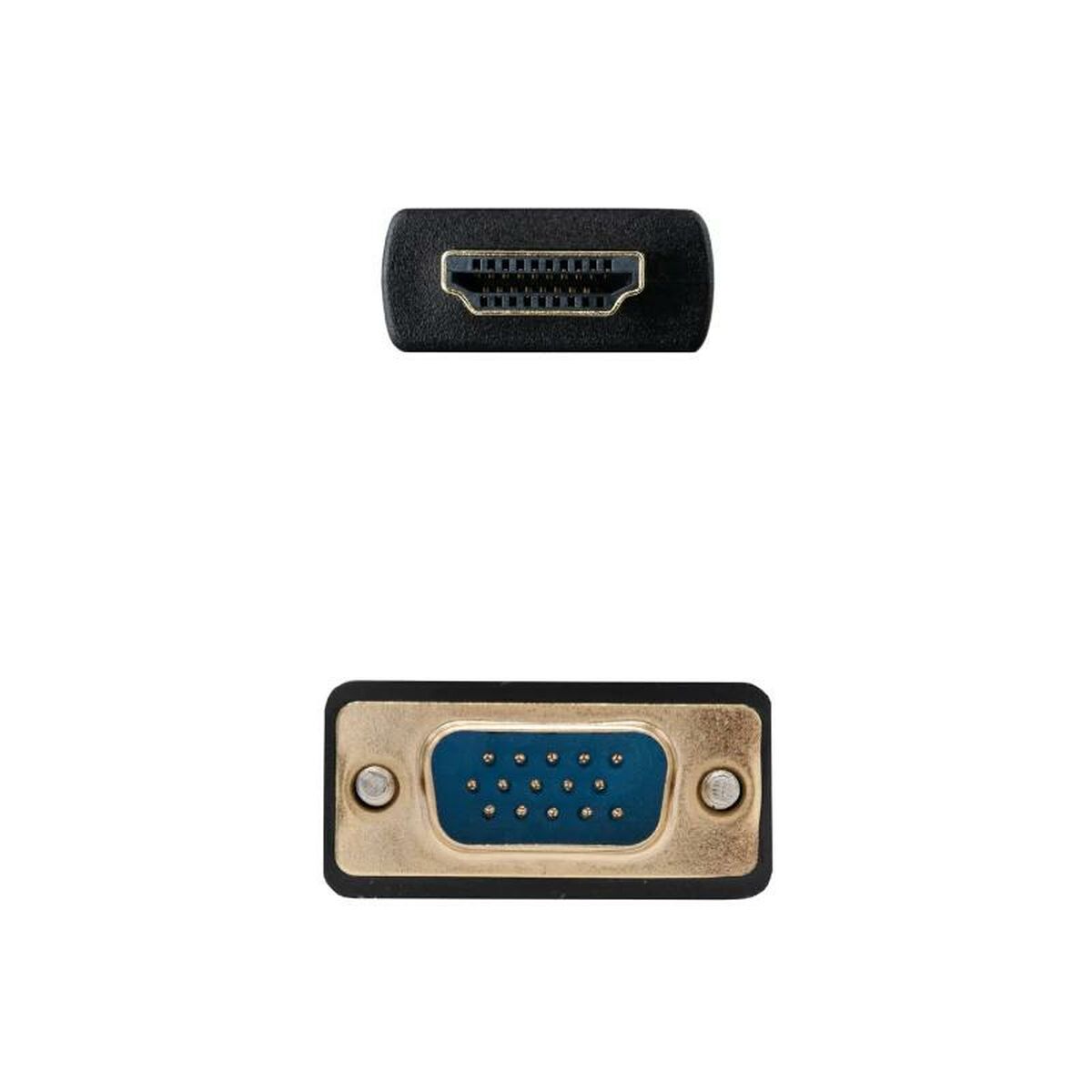 Adapter HDMI till VGA NANOCABLE 10.15.4348 Svart 1,8 m - 3