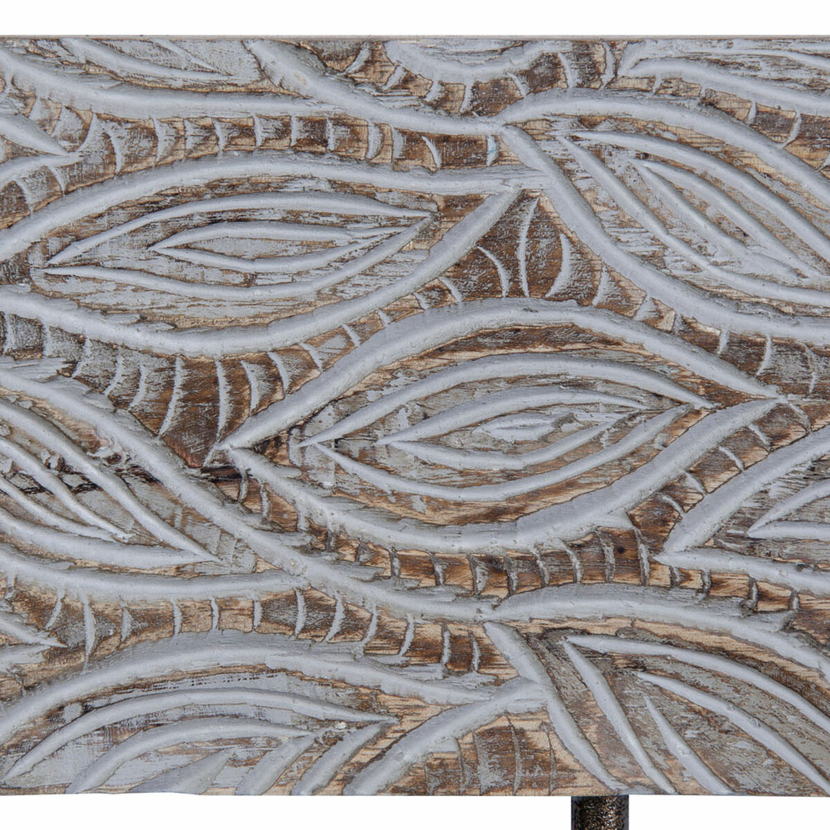 Väggmonterad rockhängare 45,5 x 7 x 15,5 cm Metall Trä - 9