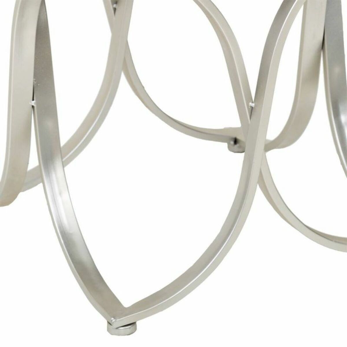 Sittpall Alexandra House Living Champagne Metall Badsvamp Trä MDF 41 x 47 x 41 cm - 5