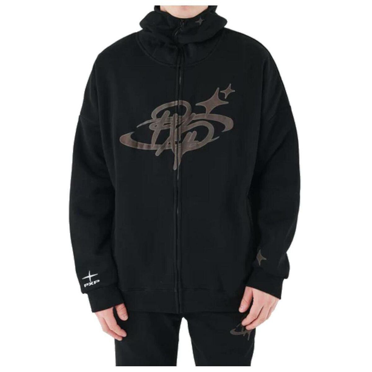 Tröja med huva Herr Project X Paris PROJECT JACKET 2533152 BK Svart