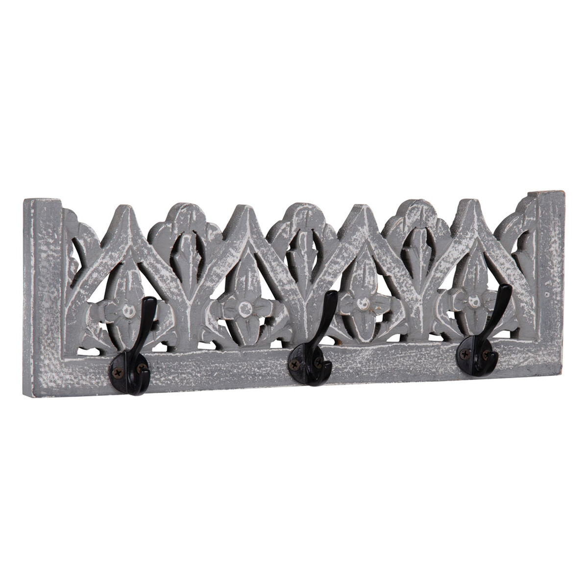 Väggmonterad rockhängare 40 x 13 x 13 cm DMF - 5