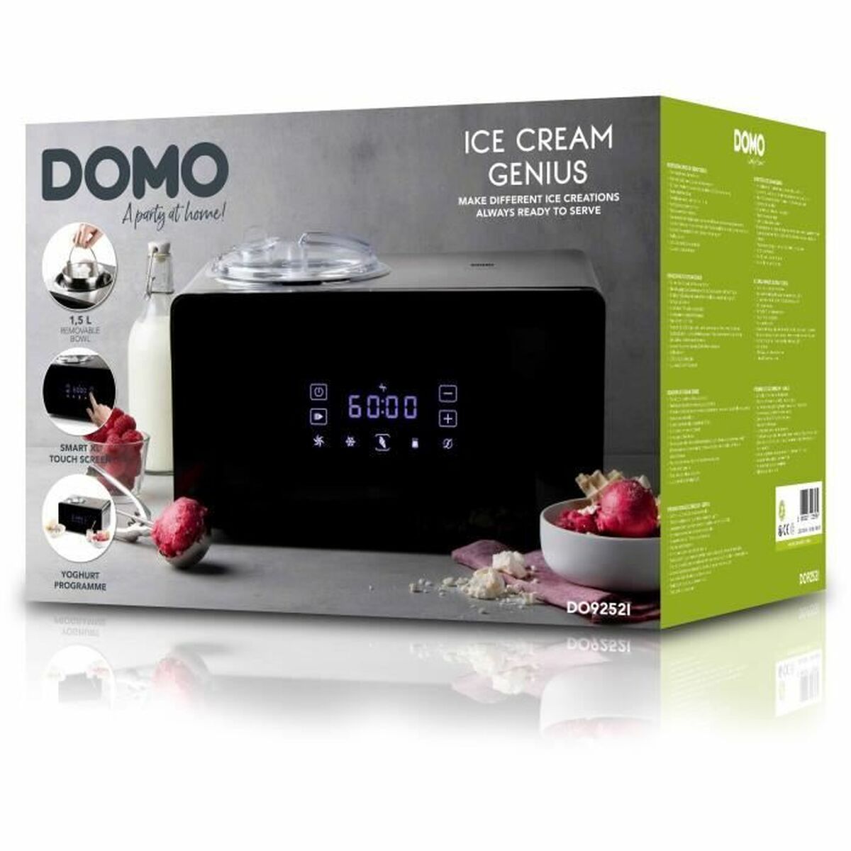 Glassmaskin DOMO Do92521 Rostfritt stål - 6