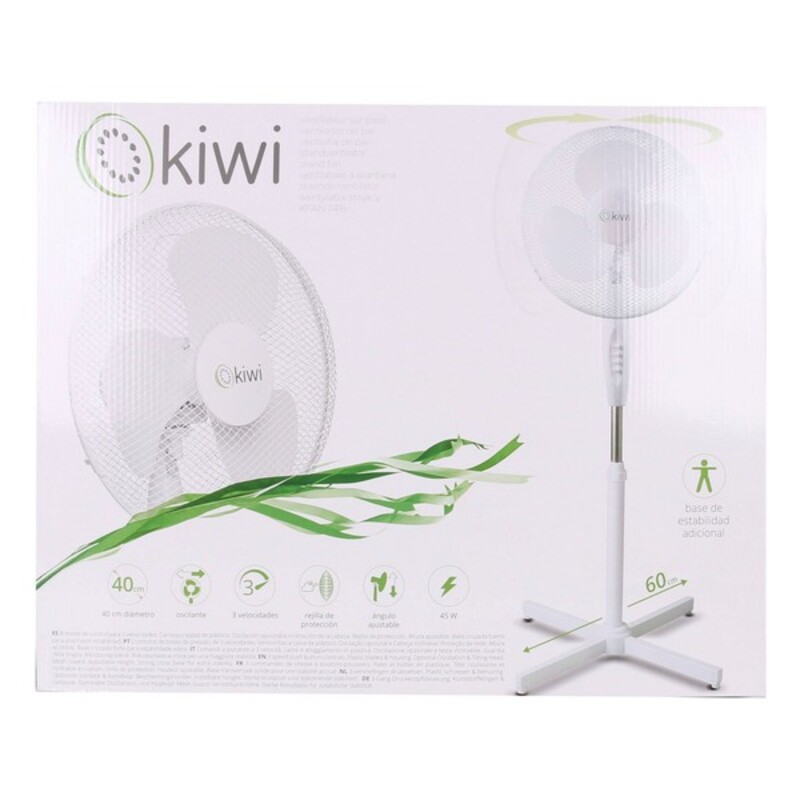 Stående Fläkt Kiwi Vit 45 W (Ø 40 cm) - 4