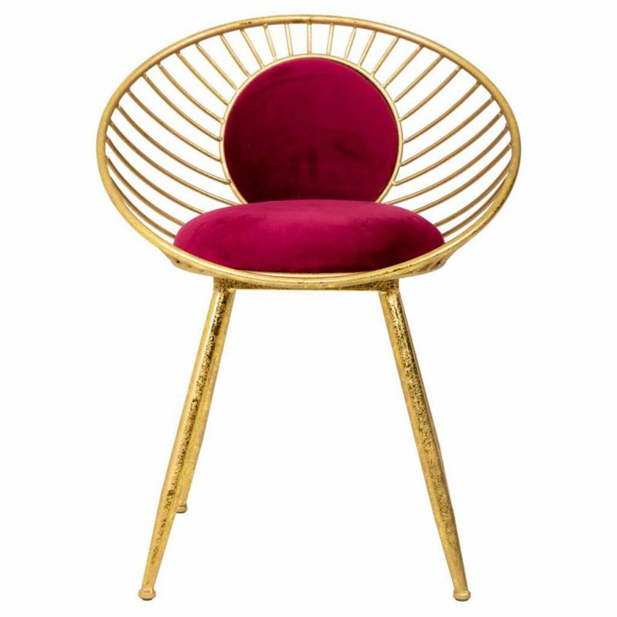Sittpall Alexandra House Living Röd Gyllene 46 x 70 x 55 cm - 4