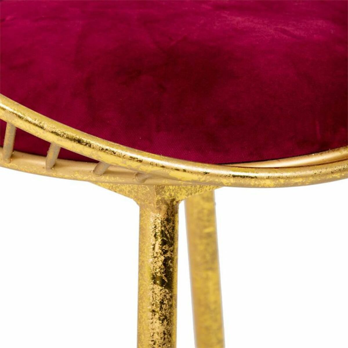 Sittpall Alexandra House Living Röd Gyllene 46 x 70 x 55 cm - 7