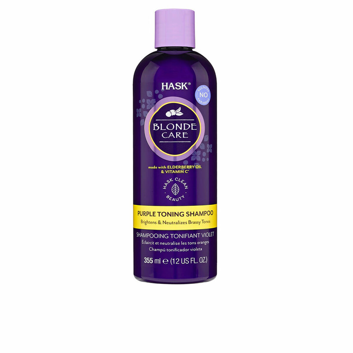 Schampo som neutraliserar färgen HASK Blonde Care 355 ml