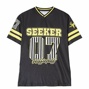 T-shirt med kortärm Herr Harry Potter Hufflepuff  Svart