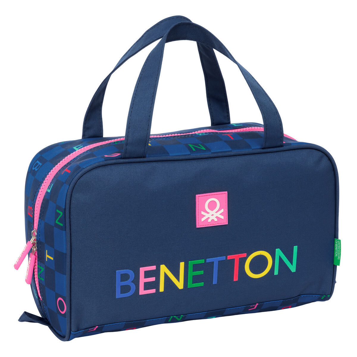 Resenecessär Benetton Damero Marinblå 31 x 14 x 19 cm