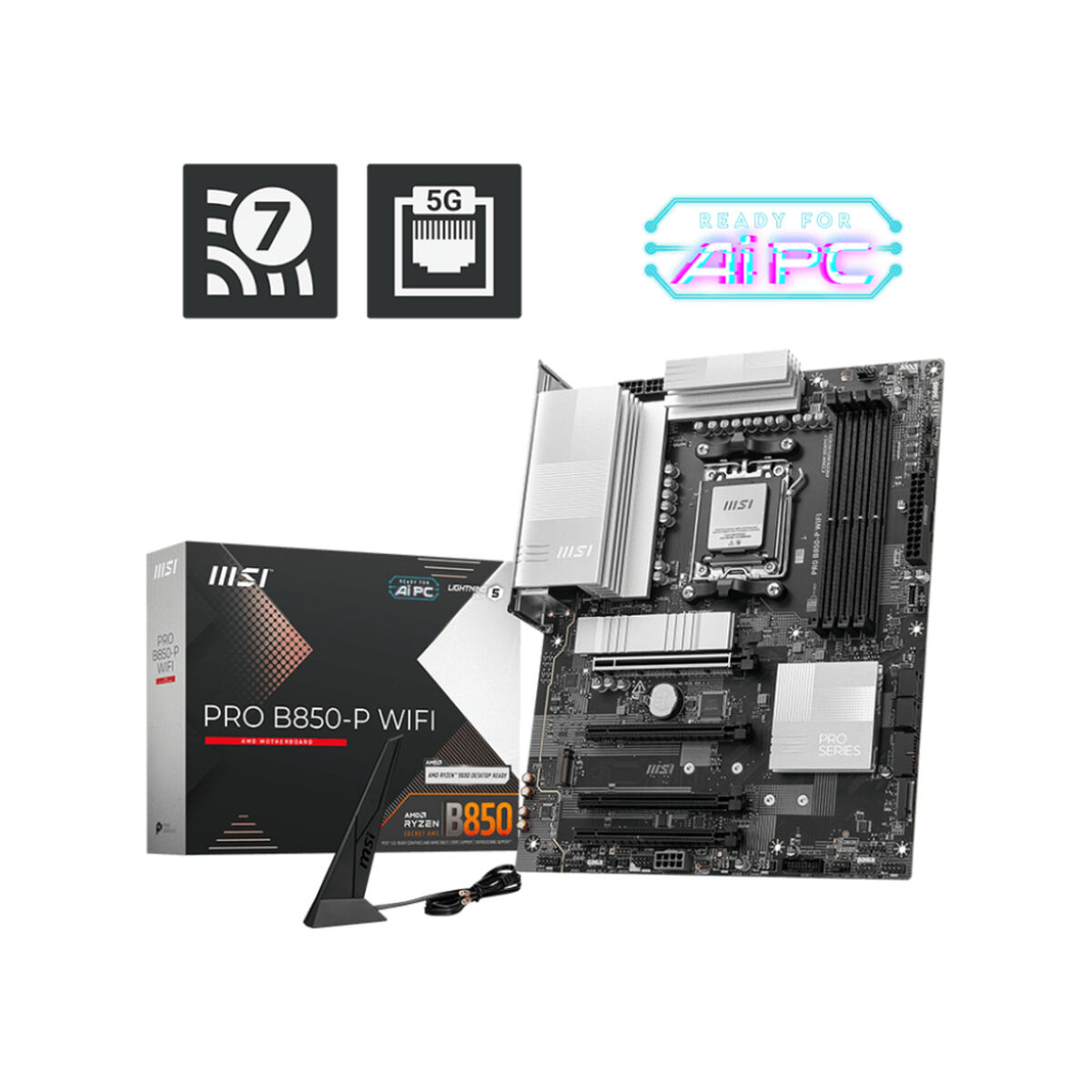 Moderkort MSI PRO B850-P WIFI AMD B850 AMD AM5