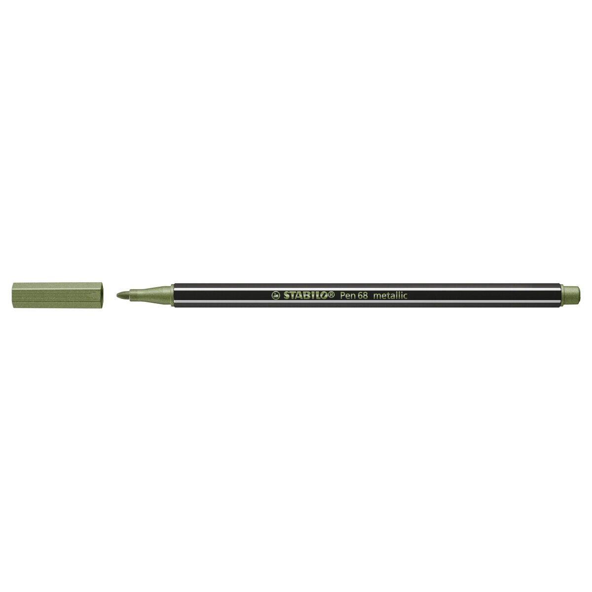 Tuschpennor Stabilo Pen 68 metallic Leaf Grön (10 Delar) - 4